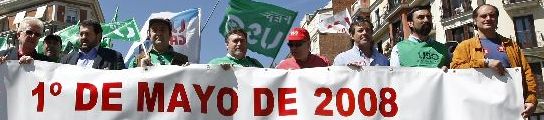 Manifestantes en la marcha de USO por Madrid. (EFE)